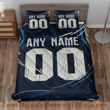 Custom Quilt Sets Minnesota Personalized Basketball Premium Quilt Bedding for Boys Girls Men Women